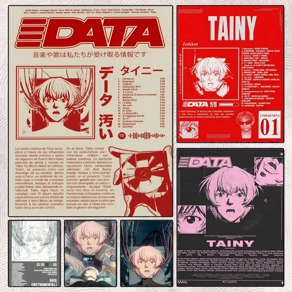 

Cool Anime Singer T-Tainy Poster HD Art Mural Wallart Poster for Home Room Decoration DIY Vintage Print Decor