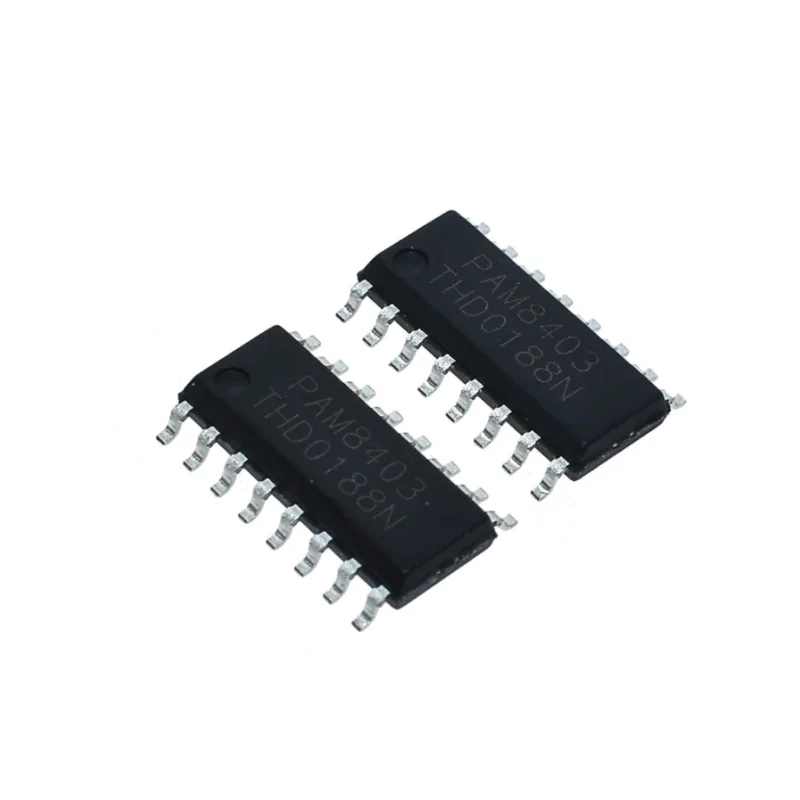 PAM8403 Class D Stereo Audio Amplifier Chip, 3W, SOP16, 8403, 10pcs