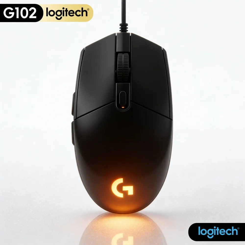 Logitech G102 Prodigy Gaming Mouse,Anti Winding Cable Design,Eliminate Tangle During Large Range Mouse Movement