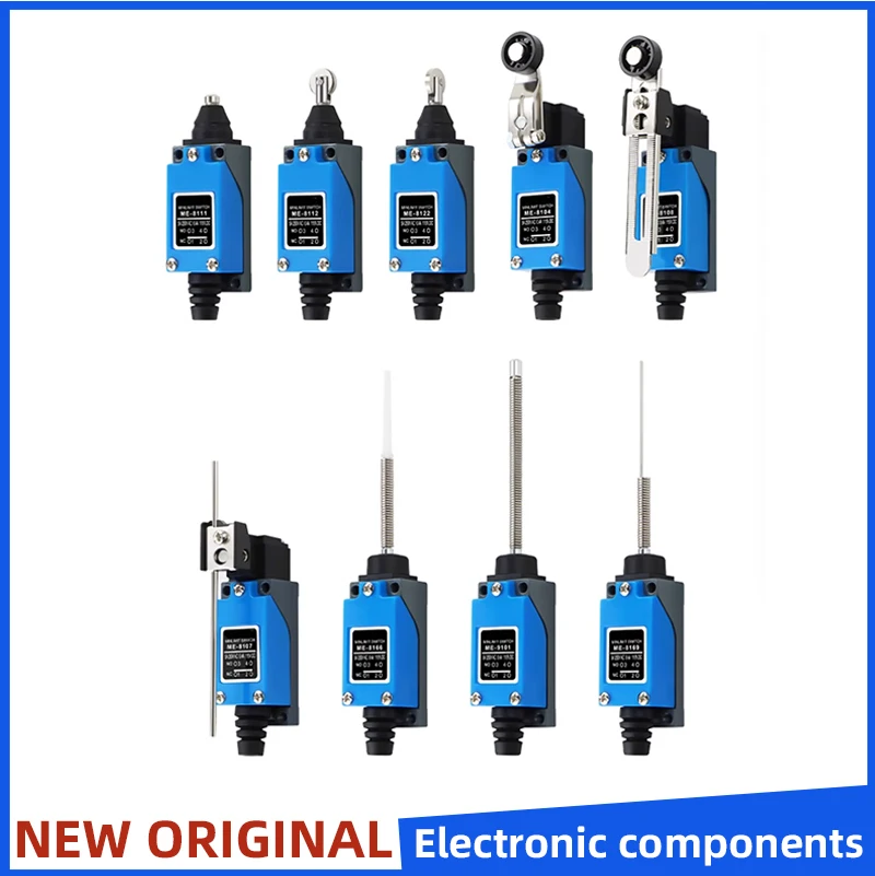 Switch ME-8108/04/07/11/12/22/66/69/9101 Limit Switch Rotary Adjustable Roller Lever Arm Travel Switch 1NC 1NO Waterproof IP65