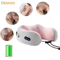 Electric Neck Massage Rechargeable Multifunctional Portable Shoulder Cervical Therapy Travel Home Relaxation U Shaped Pillow