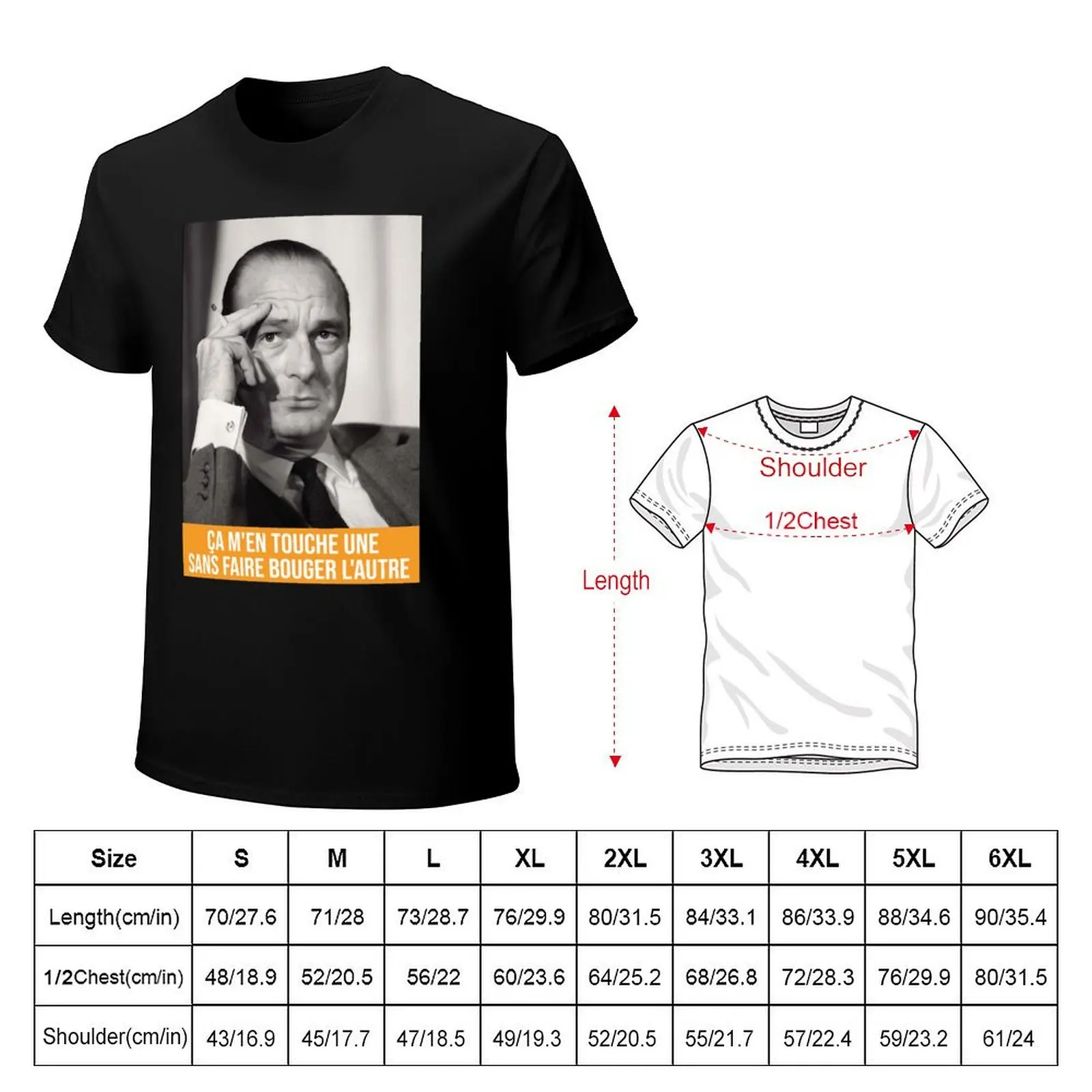 Day Gifts It Touches Me One Jacques Chirac Halloween Holiday T-Shirt Casual Daily Outfit T-Shirt