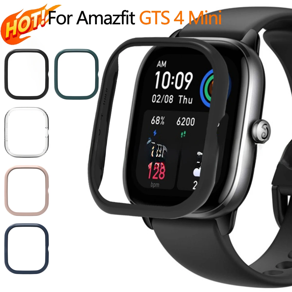 Protector PC Case For Amazfit GTS 4 Mini Watch Shell Bumper Hard Frame For Huami Amazfit GTS4 Mini Protective Cover Accessories