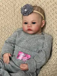 Baby Reborn Silicone Real 3D-Paint With Visible Veins Kids Boneca Art Meadow Bebe Already Finished Handmade Newborn Doll Toy Kid