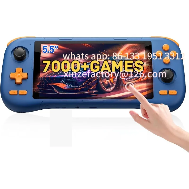Customizable K56 Retro Handheld Game Console, Support 7000+ Games, Equipped With 64G TF Card