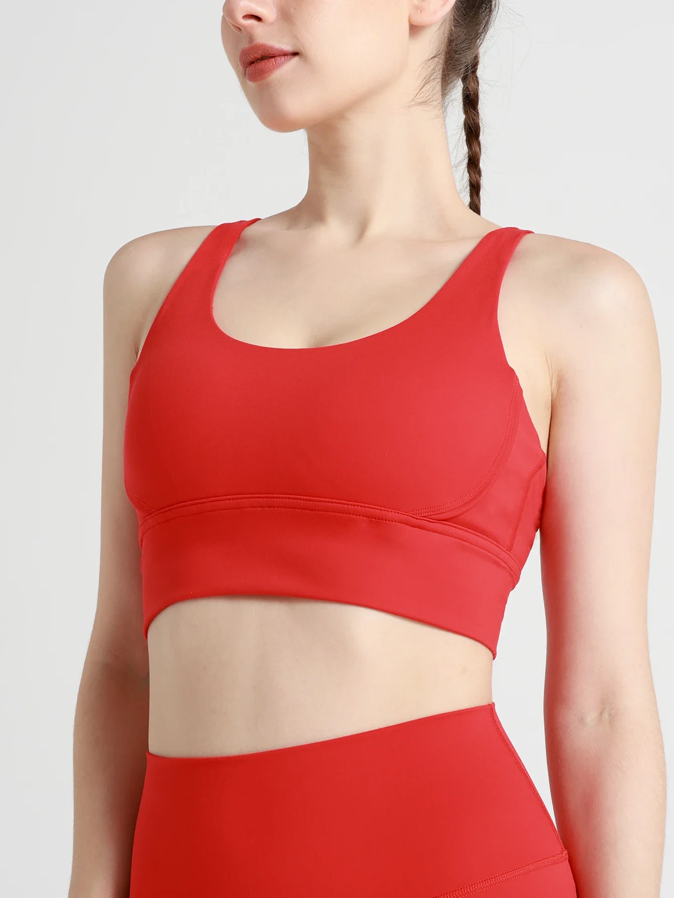 Women's Yoga Sports Bra High Intensity Sexy Cross Back Sport Vest Breathable Comfortable  Running Fitness Exercise Yoga Vest