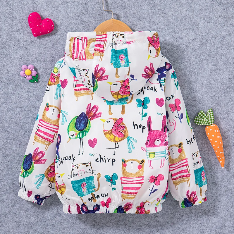 New Color Cartoon Graffiti Baby Boy Jacket For Spring And Autumn, Windproof And Warm Children\'S Clothing (9 Months -4 Years Old)