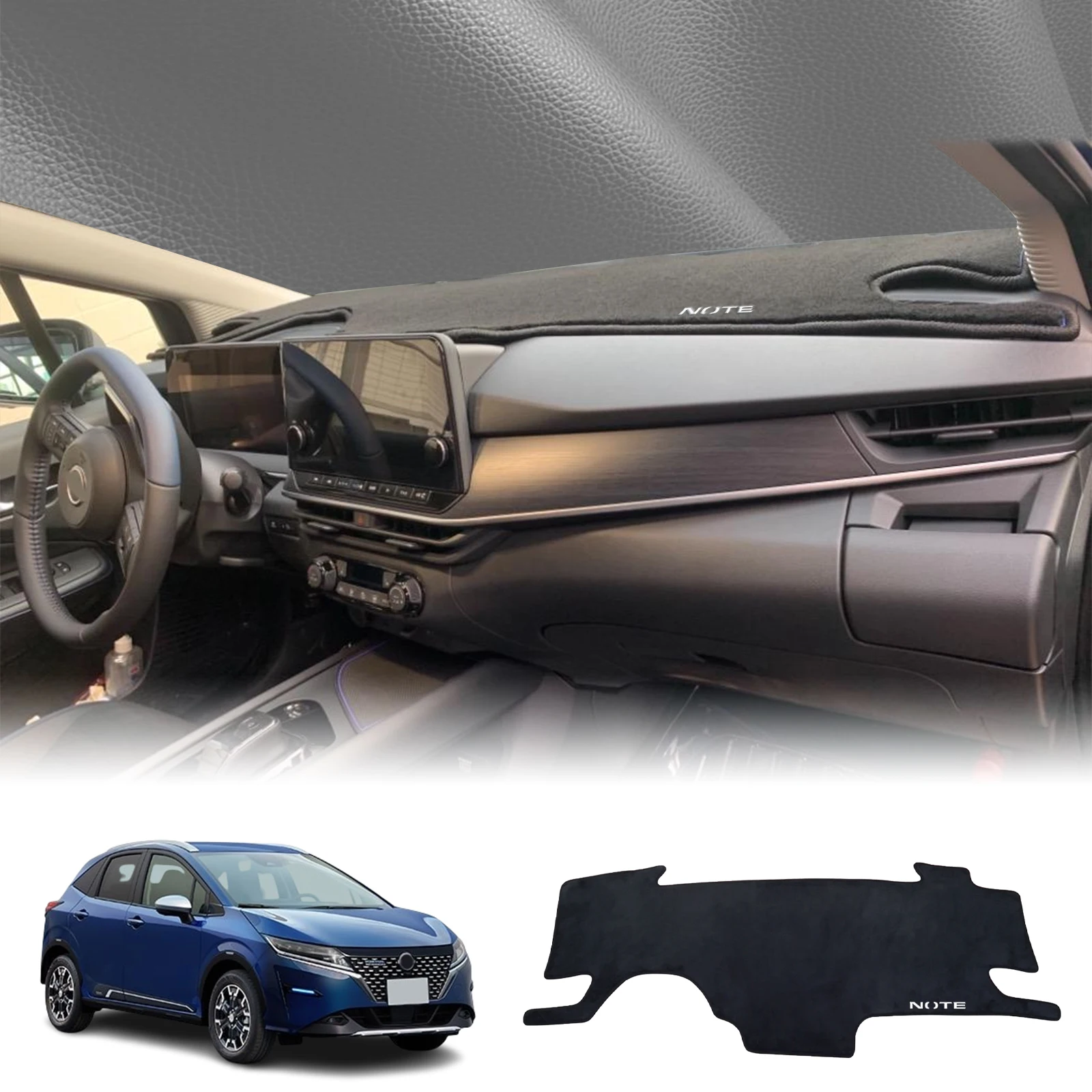 يصلح لنيسان ملاحظة E13 E-power 2021 2022-2024 سيارة داشمات غطاء لوحة القيادة وسادة داشمات ظلة واقية السجاد الملحقات