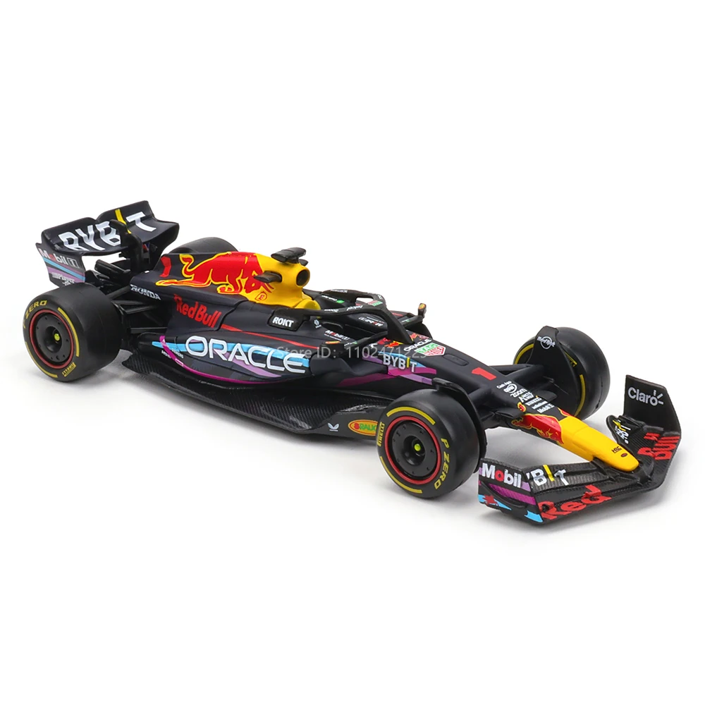 Bburago 1:43 NEW 2023 F1 Red Bull Racing RB19 Miami 1# Verstappen 11#  Perez Special Paint Formula One Alloy Super Toy Car Model