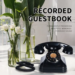 Retro European Blessing Wedding Phone,Recording message telephone，preserving precious memories and recording a beautiful life