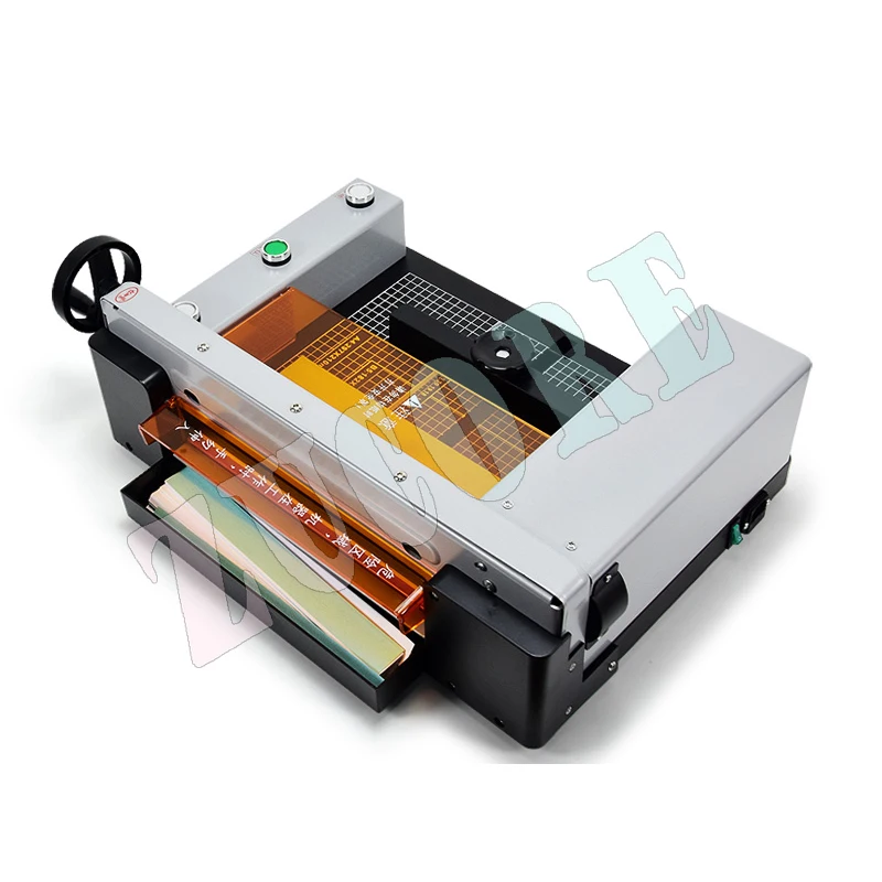 التلقائي القاطع سطح المكتب الكهربائية CNC A4 آلة قطع الورق مكتب المنزل المقصلة المتقلب Bidding صور كتاب القاطع QZ-300