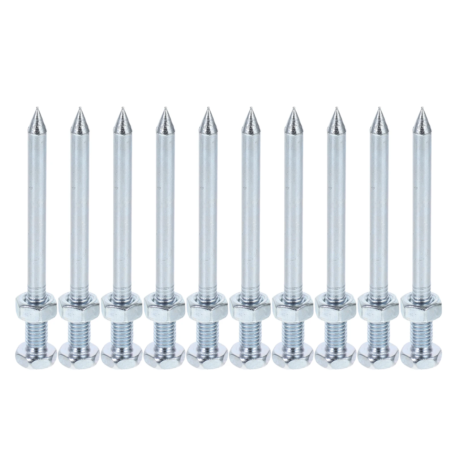 

10 Pcs Lawn Spikes Aerating Tool Heavy Duty Peg Aerator Shoes Replacement Nails Aeration Metal Pegs Garden