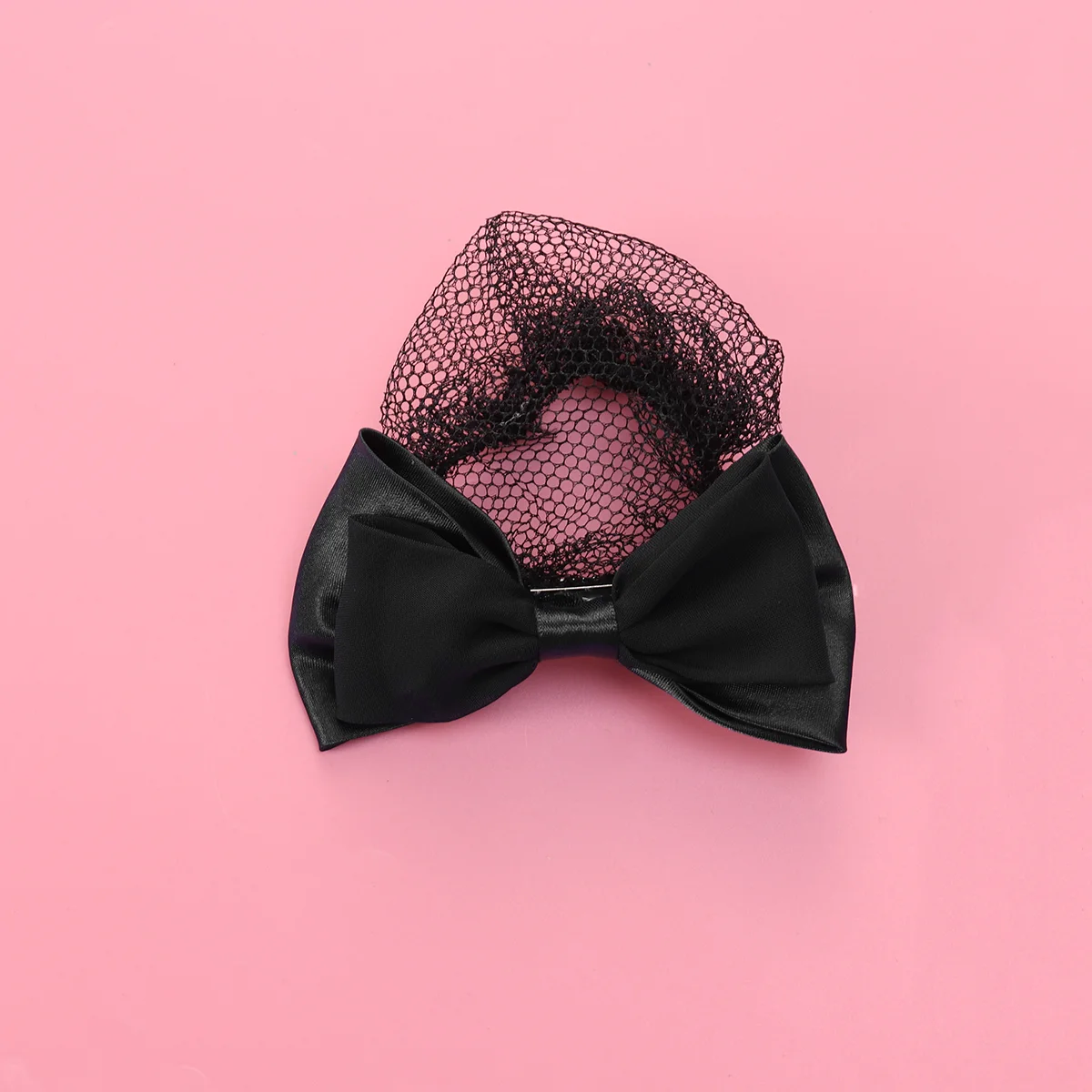 

2 Pcs Bow Hair Net Elastic Bobby Pins for Women Snood Girl Accessories Bun Nets French