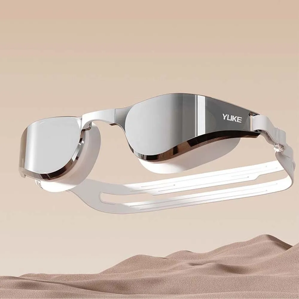 

Waterproof Swimming Goggles Detachable Nosepiece Electroplating Anti-UV Swim Glasses 3D Fit PC Anti-fog Swim Eyewear Diving Mask
