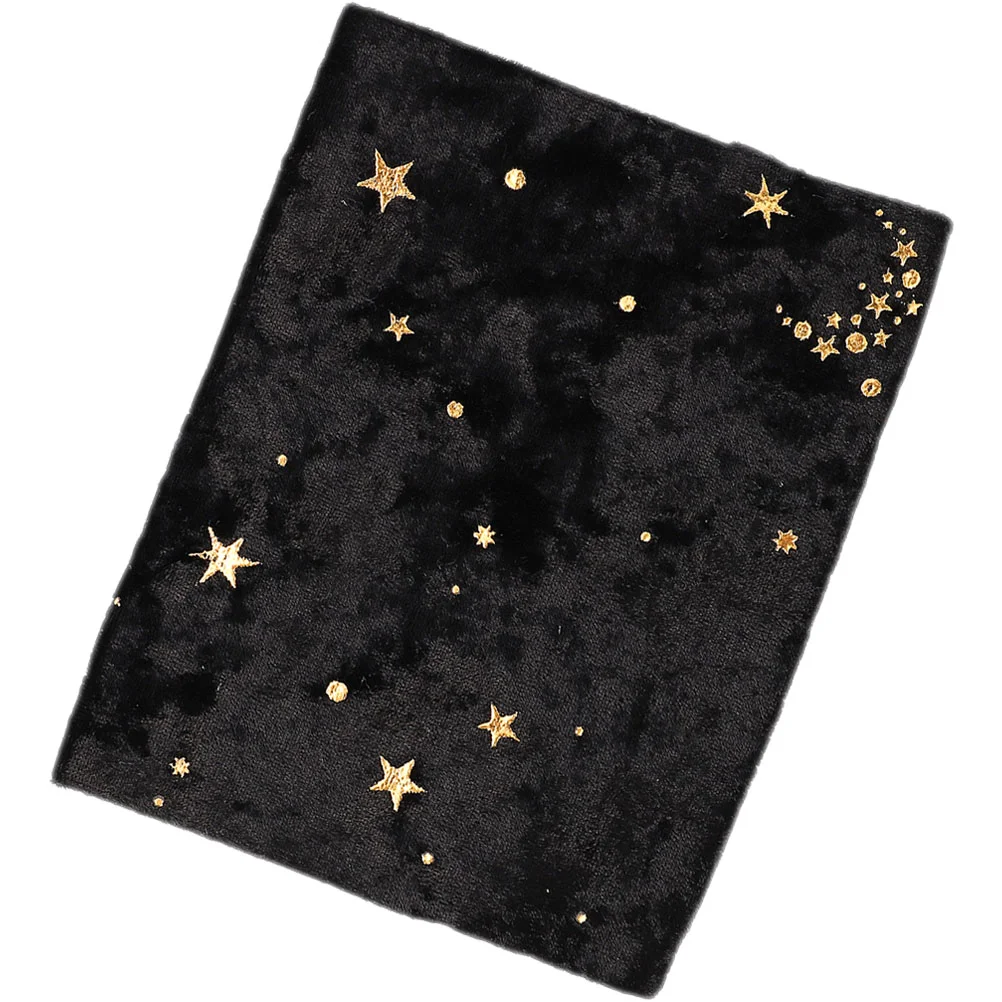

Cloth Book Cover Reusable Sleeve Protector for Decorate Bronzing Velvet Covers Decoration