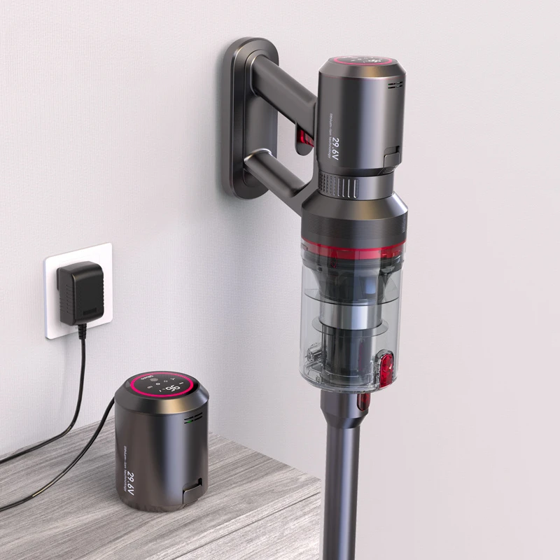 Akku-Staubsauger mit Teilen