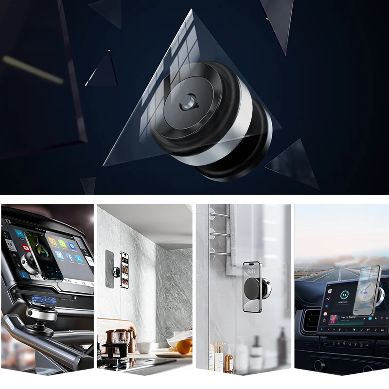 이중 면 흡입 자석 전화 홀더 게으른 다기능 접이식 저장 브래킷 진공 흡입 전화 스탠드 홀더 아이폰 아이패드 샤오미 조절 가능한 데스크탑 태블릿 홀더