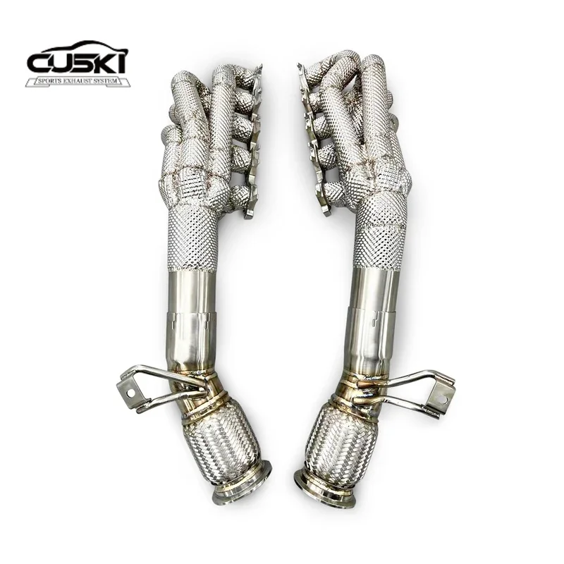 Stainless Steel Automotive Exhaust Parts For Lamborghini Huracan LP580/LP610 5.2L exhaust downspout exhaust manifold Exhaust Mod