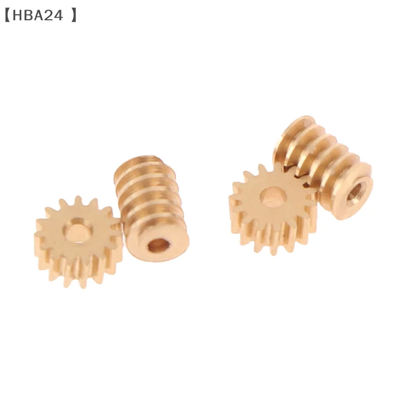 maveraHBA24⚡1:87 Modulo 0.2 15T Micro Ottone Turbina Verme Cambio Statico Foro Diametro 0.8mm/1mm Riduzione Pinion Albero Connettore