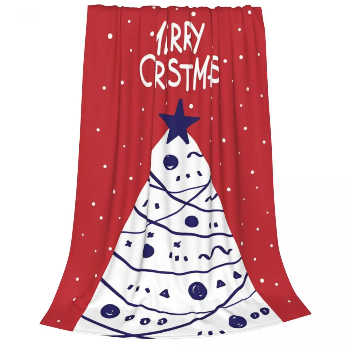 Christmas Tree Cartoon Blankets Fleece Spring/Autumn Merry Xmas Snowflake Portable Soft Throw Blankets Bedding Office Bedspread