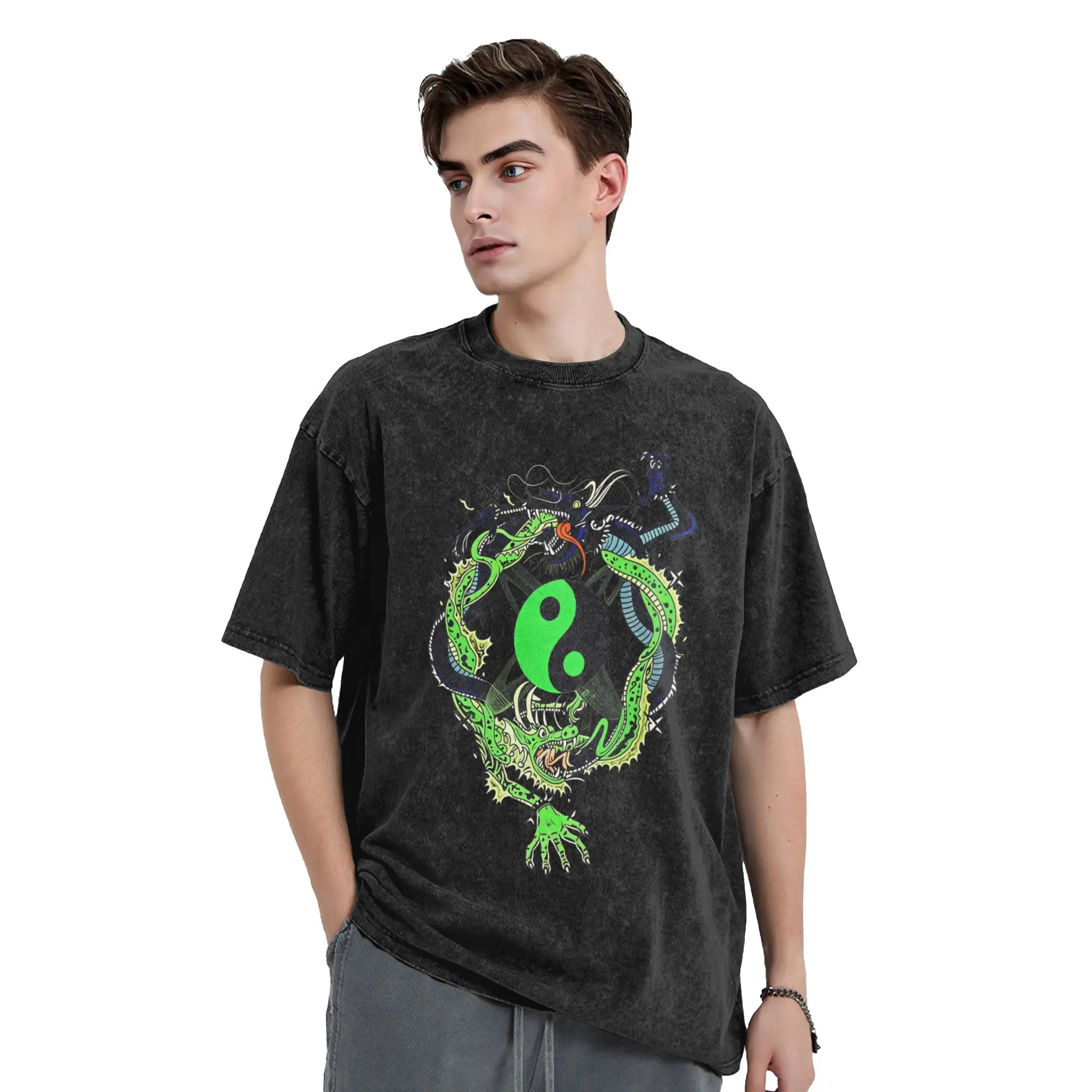 Rapper Feid Ferxxo Latin Music Men's T Shirts Washed  Vintage Tees Short Sleeve Round Collar T-Shirts Cotton Gift Idea Tops