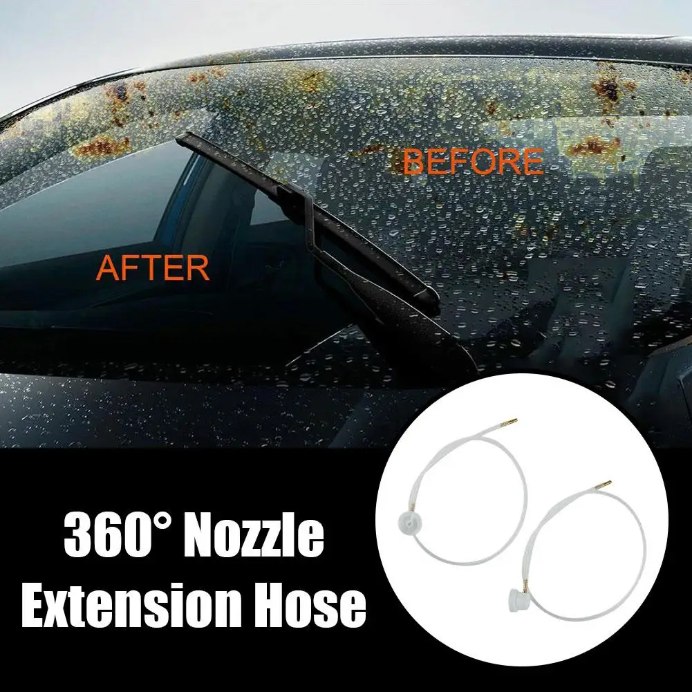 2pcs 4.5mm Car Fluid Film 360 Degree Nozzle Extension Hose Fit for Aerosol Cans Spray