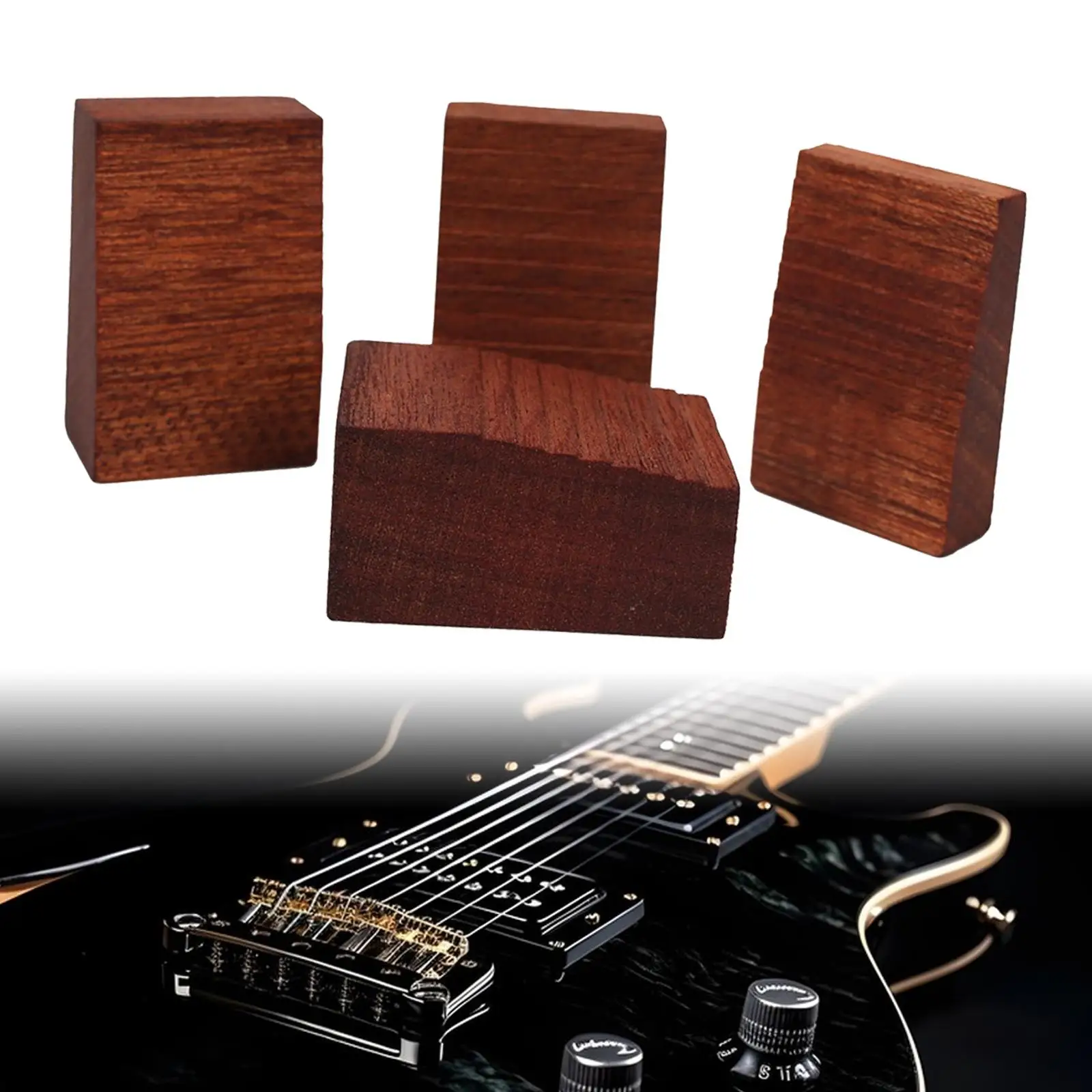 Floating Tremolo Set up Blocks Luthier Tool Replace,Music Instrument Parts Tremolo Slider for Electric Guitar Wooden