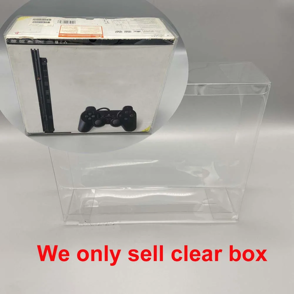 Transparent protective Box  For PS2  1000/70006/77000/90000 Console  Dedicated collection display box