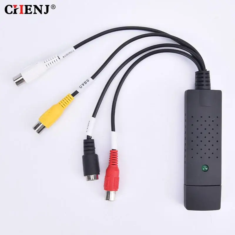 Преобразователь VHS в цифровой, USB 2,0, видеопреобразователь, карта захвата аудио, VHS Box VHS VCR TV в цифровой конвертер с поддержкой Win 7/8/10