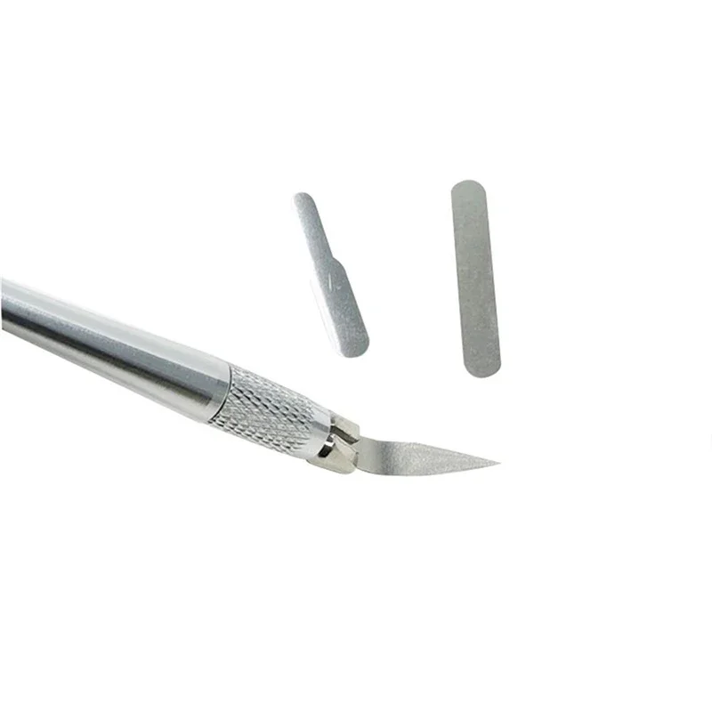 

8 шт./компл., нож для наложения шпона, нано-резьба, ультратонкий инструмент для формирования зубов/ручка для лапши, 1 ручка с 7 лезвиями