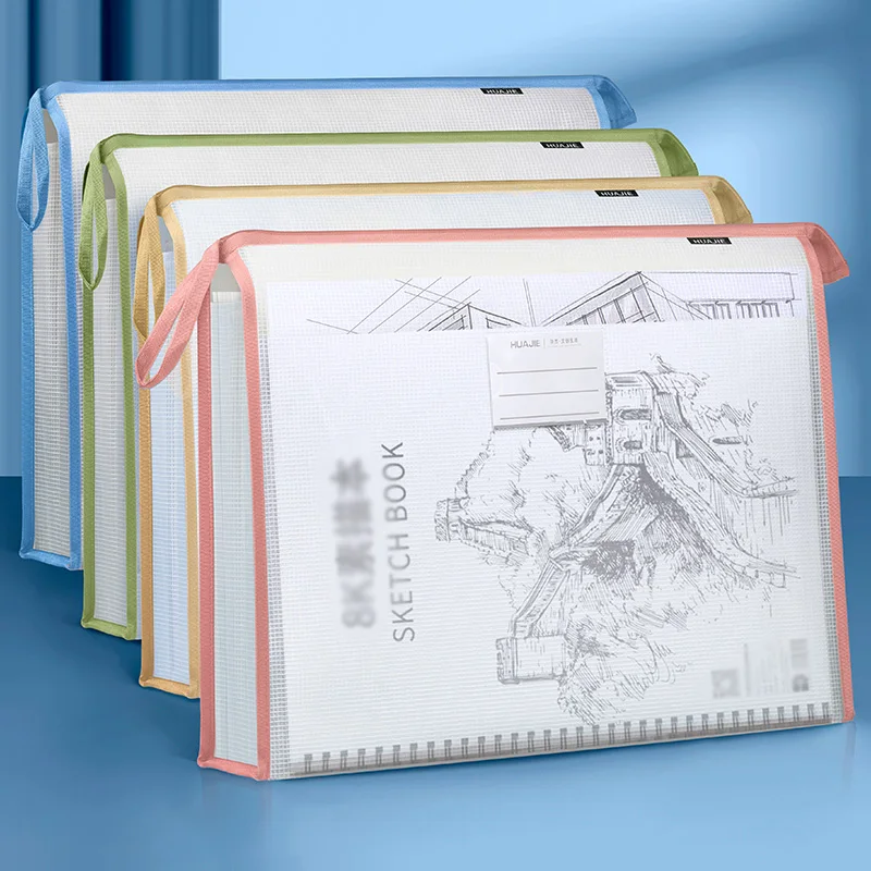 

Huajie 1 шт. утолщенная сумка на молнии из материала Eva Stereo Mesh A3, очень большая вместительная бумажная сумка для организации и хранения вещей, используется для классификации файлов и хранения, можно использовать для обычного использования