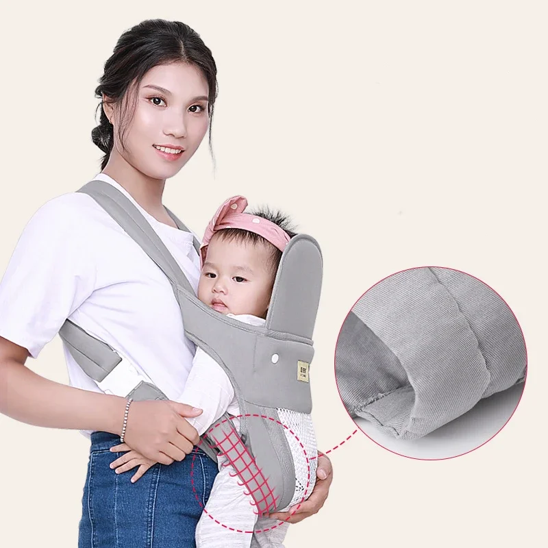 

Multi Functional Baby Carrier with Front and Back Dual-use, Horizontal Hug Style, Comfortable and Skin Friendly for Babies