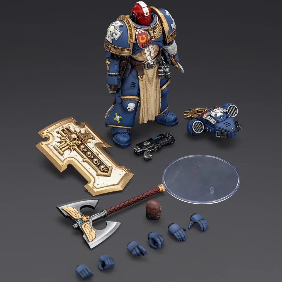 

Фигурки JOYTOY Warhammer 1/18 Ultramarines Metaurus с топором, штормом и плазменным пистолетом, модель игрушки, подарки для мальчиков