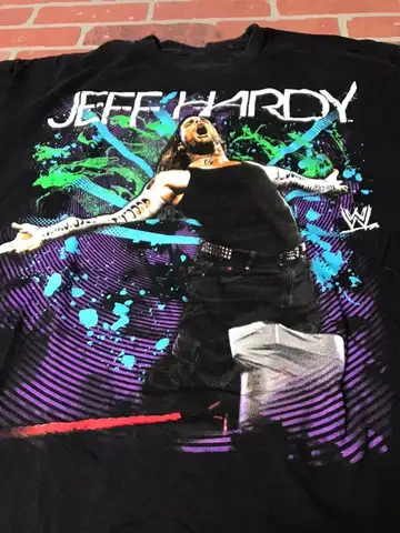 Sällsynt Jeff Hardy svart kraftig bomull storlek S-4XL T-shirt Present till fan TT387 8 best sales Jeff Hardy-skjorta - №3