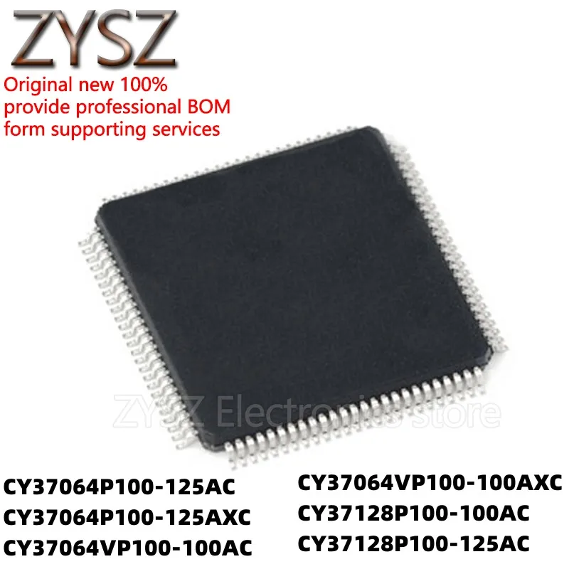 5PCS  CY37064P100-125AC AXC 37064VP100-100AC ACT 37128P chip QFP100