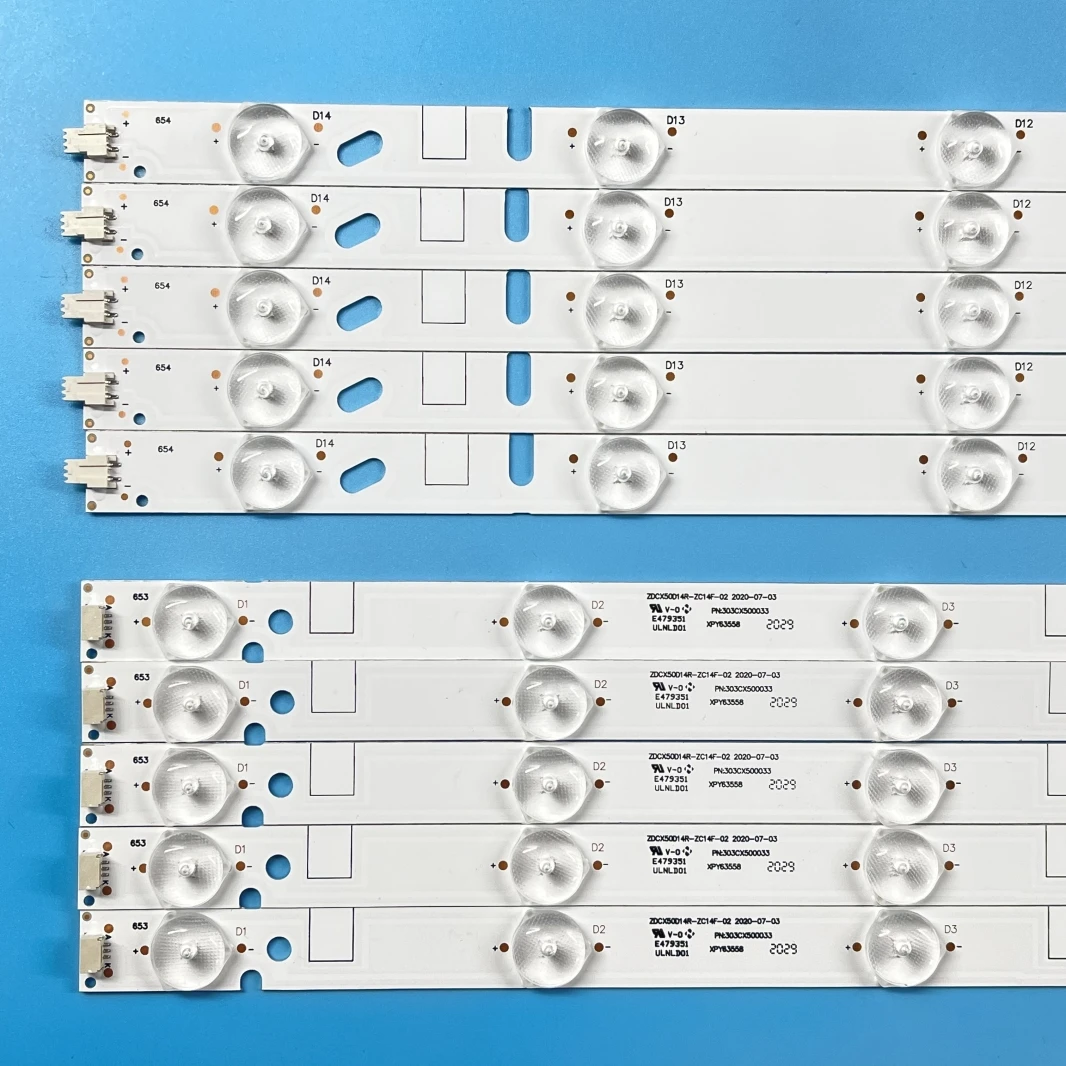 LED Backlight strip For Telefunken TF-LED50S7T2 ZDCX50D14R-ZC14F-02 01 ZDCX50D14L-ZC14F-02 LT-50E350 LT-50E560 CX500DLEDM