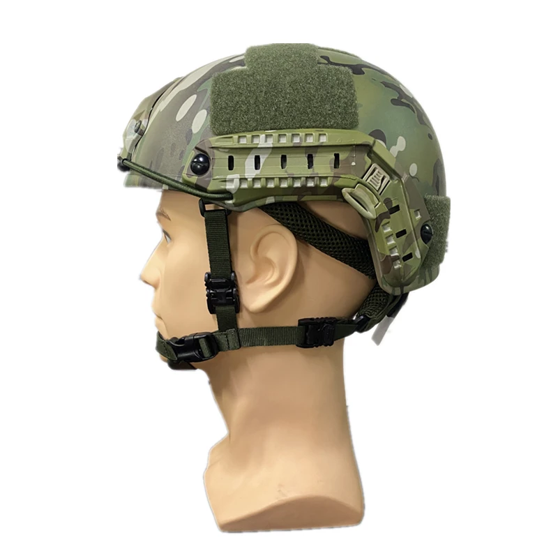 Kevlar fast ballistic helmet, MC ballistic camouflage helmet, NIJ IIIA, Wendy class suspension lining, bulletproof