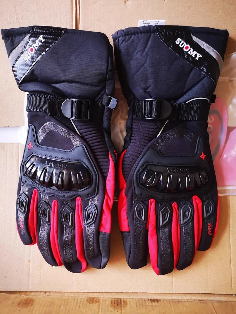 

Winter Thermal Thicken Motorcycle Riding Gloves Keep Warm Guantes Motociclistas Protection Full Finger Guanti Moto Accessories