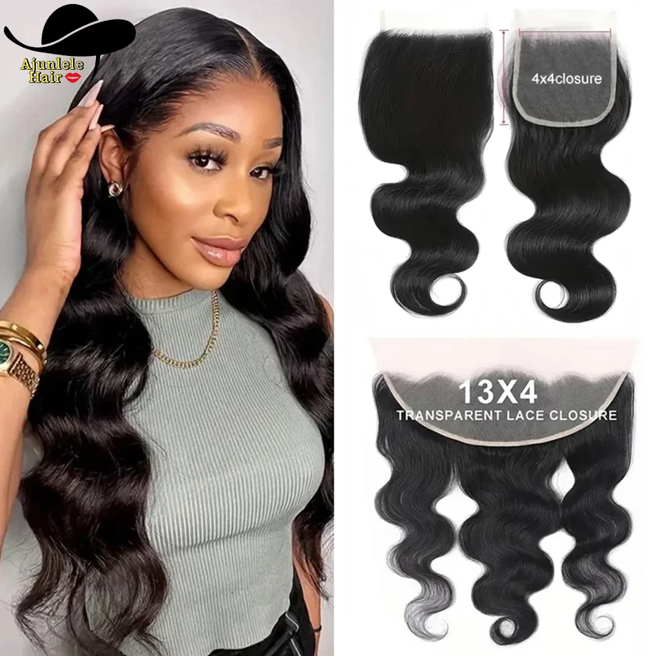 베트남산 헤어 13x4 레이스 프론트 베이비 헤어 포함 바디 웨이브 천연 인모 저렴한 가격 투명 4x4 레이스 클로저 내추럴 블랙