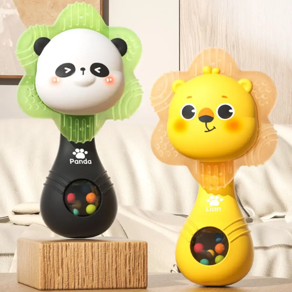 Hochet de dentition musical en plastique, jouet interactif Montessori, musique sensorielle, hochet doux et portable, cloche à manivelle, jouets de 0 à 12 mois