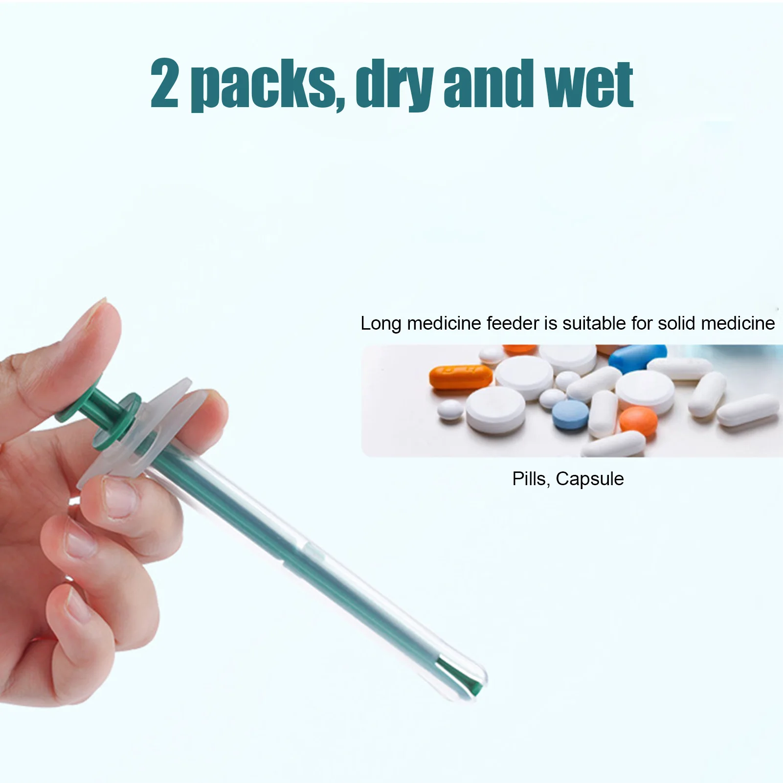 Cat Dog Pill Shooter Medicine Liquid Feeding Dispenser Pet Silicone Soft Tip Pet Tablet Pill Feeder for Puppy Kitten