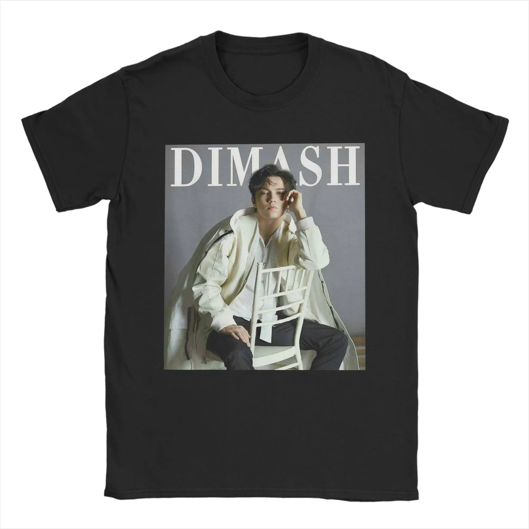 

My Favorite Dimash Music Art T-Shirts Men Vintage Pure Cotton Tees Round Neck Short Sleeve T Shirt Gift Idea Clothes