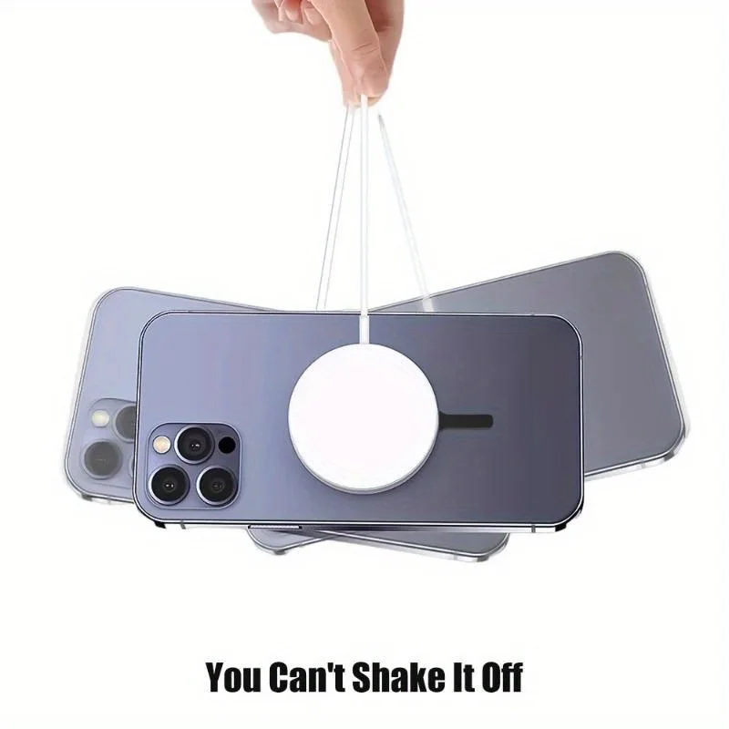 ユニバーサルマグネットステッカー磁気アダプターリング、Magsafe iPhone ワイヤレス充電携帯電話に適した丸い金属プレートリング