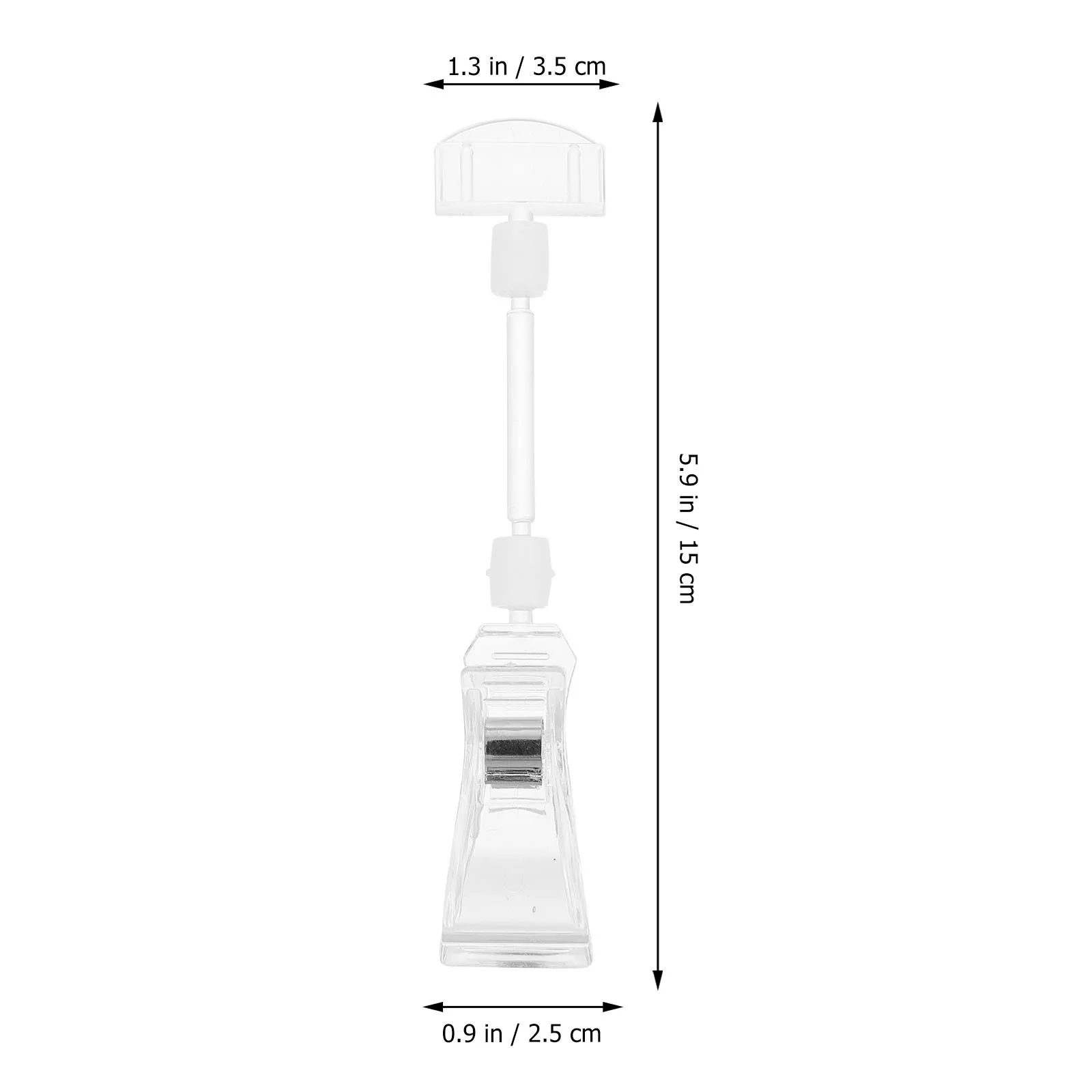 5 قطعة حامل بطاقة السعر من الأكريليك مظهر سخي لا يتطلب أدوات محلات متعددة استخدام حامل بطاقة السعر