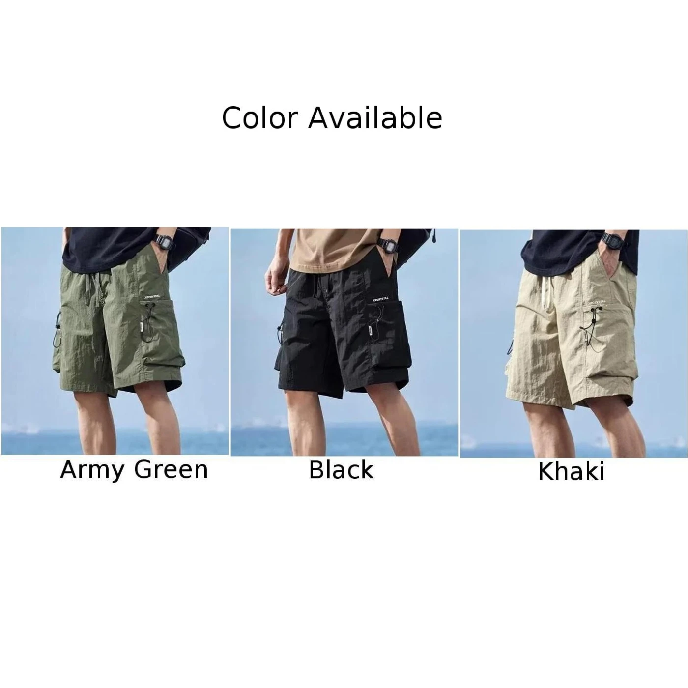 Great For Outdoor Activities Men Summer Shorts Fashion Casual Five Point Pants Casual Five Point Pants Solid Color Design