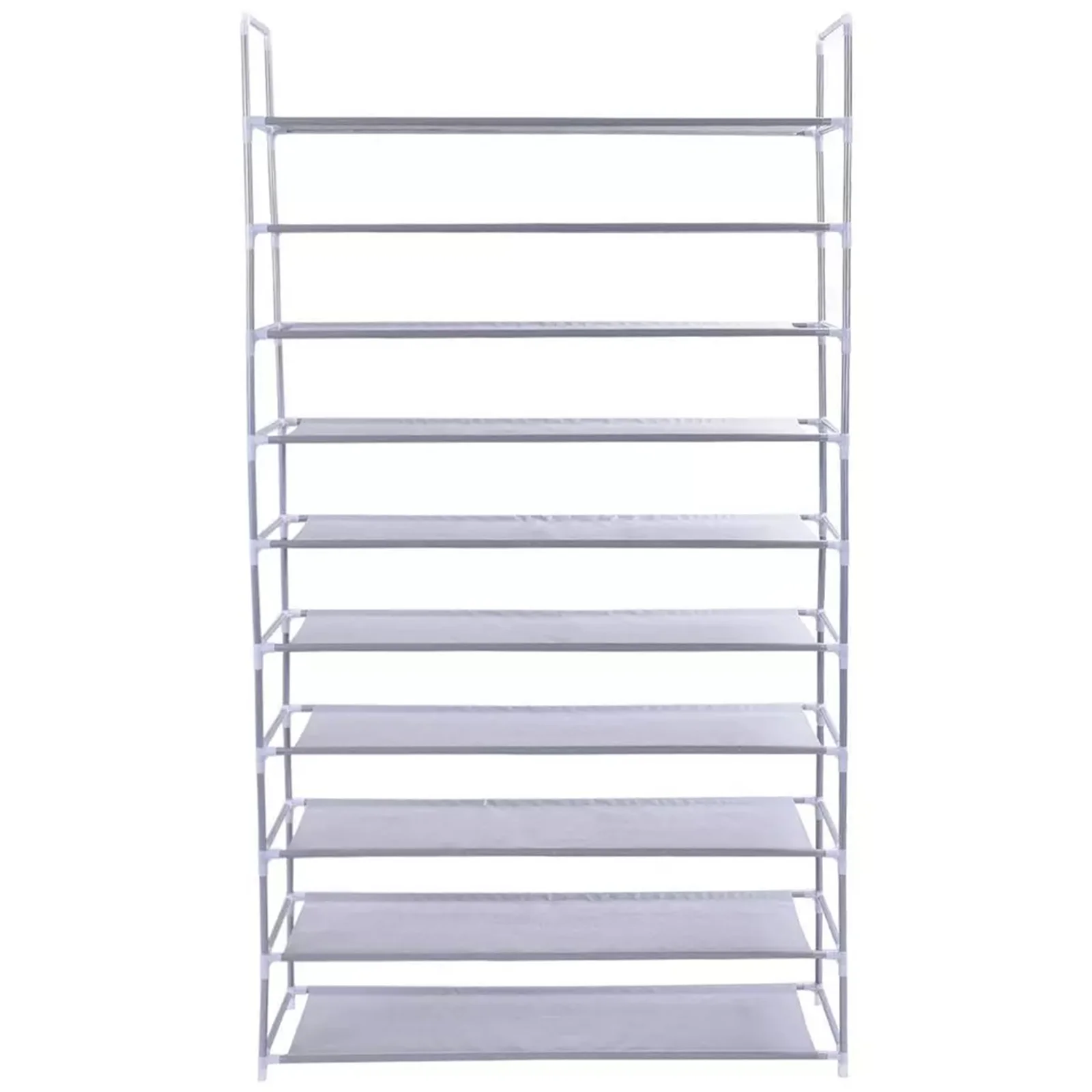 10 Tier 50 Pair Shoe Rack Shelf Fabric Tier Space Saving Organizer Shelf Storage