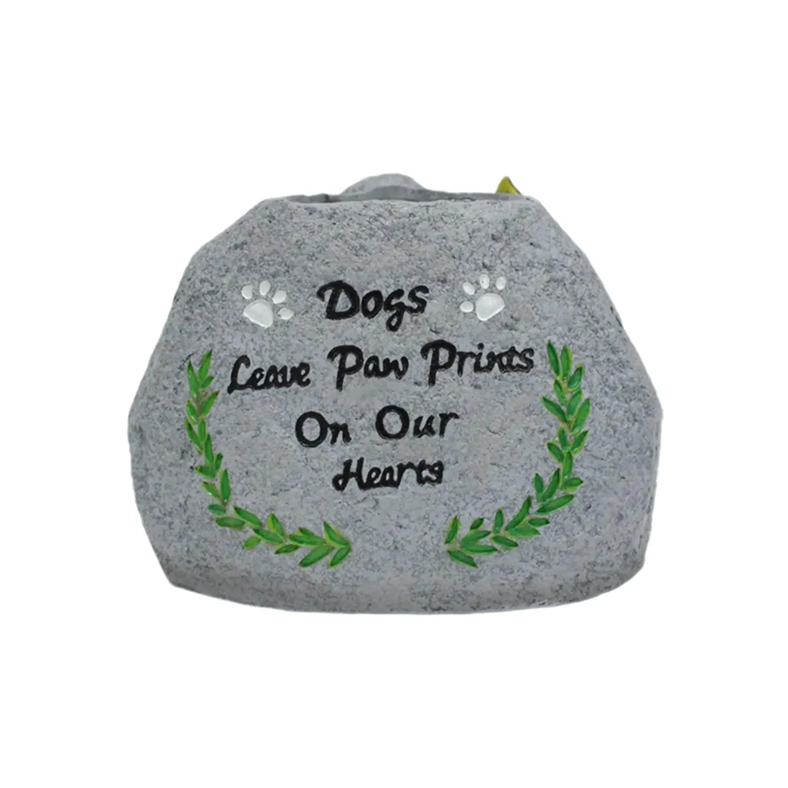 Memorial Stone for Dog Pet Sculpture Resin Animal Planter Loss of Dog Gift Dog Grave Marker for Outdoor Yard Garden Outside Lawn