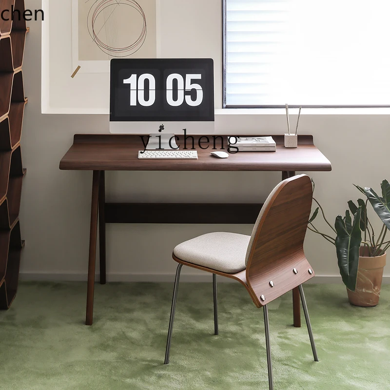 ZML Nordic expression retro style desk desk solid wood multi-layer board art style type