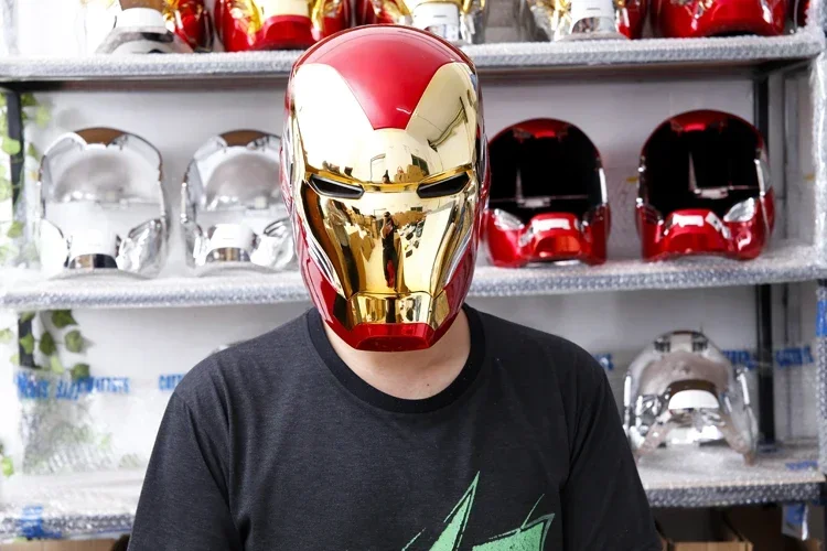 Cosplay superhero Iron man MK85 mark 85 LED light Fully automatic Helmet Mask Costume Fancy Dress party Anime stage show props