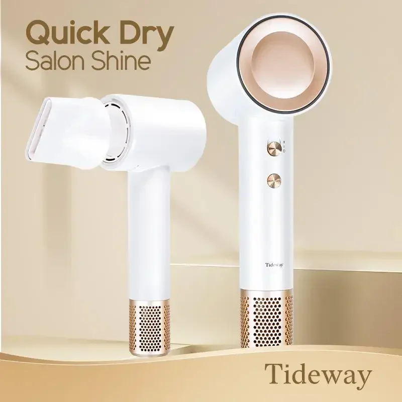 Tideway High-speed Hair Dryer PRO  M01 Brushless Motor & Ionic Technology  4 Temperature Settings Thermo Control